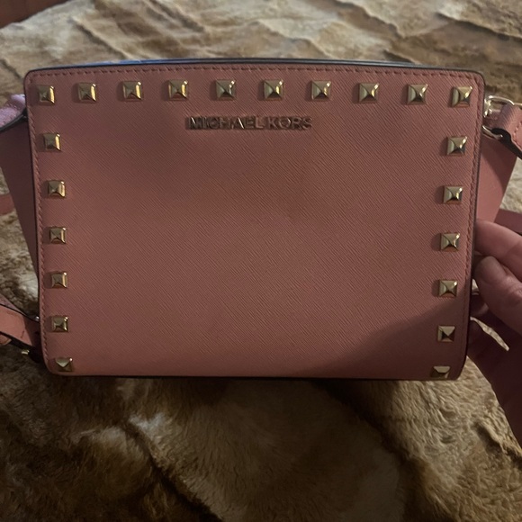 MICHAEL KORS LEATHER Selma crossbody pink - Picture 4 of 14